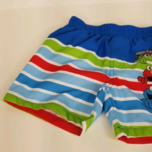 Sesame Street Infant Boys 0/3 Months Swimsuit UPF 50+ Board Shorts Swim Elmo New - Picture 3 of 12